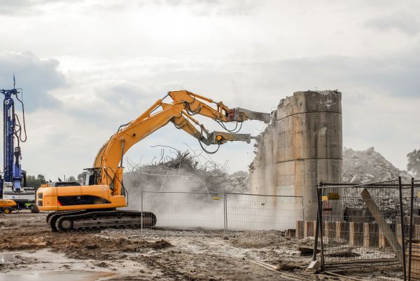 Silo Demolition in Stow